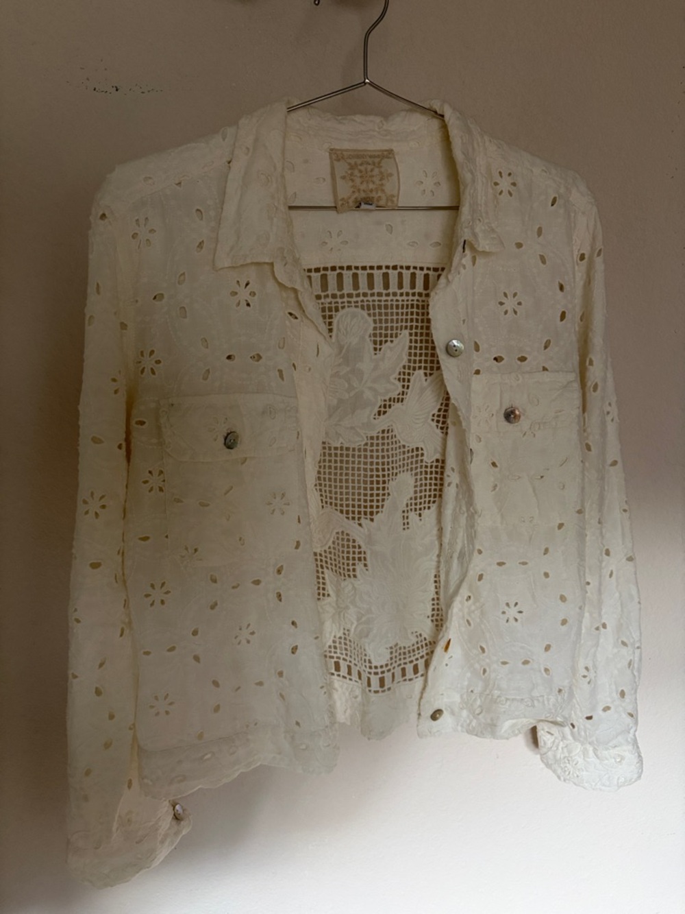 Johnny Was Alanah Lace Crop Jacket - Picture 5 of 5